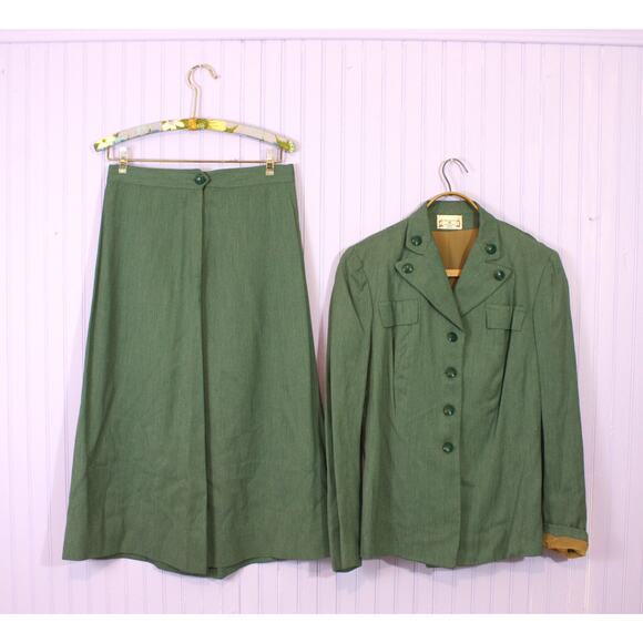1940s Girl Scout Troop Leader 2 piece Set - Picture 1 of 9